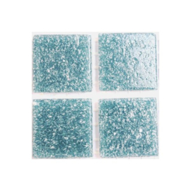 Glassteentjes 2x2 cm - 25 stuks - licht denimblauw