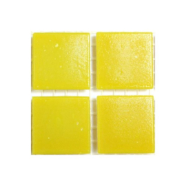 Glassteentjes 2x2 cm - 25 stuks - geel