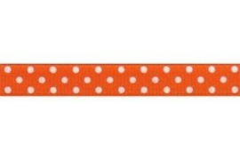 Lint - stipjes - oranje - 10mm - 1 meter