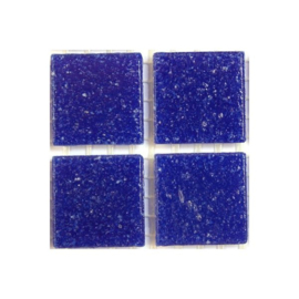 Glassteentjes 2x2 cm - 25 stuks - kobalt blauw