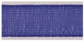 Lint - Organza - blauw - 15mm - 5 meter