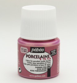 Pebeo porseleinverf - shimmers - pink 107