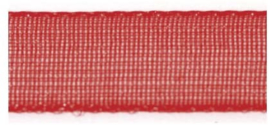 Lint - Organza - rood - 15mm - 5 meter