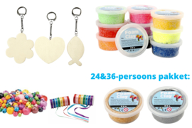 Knutselpakket Foam Clay XL - Hippe Hangers luxe - 12 / 24 / 36 personen