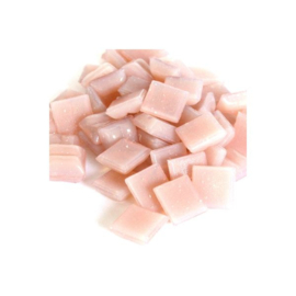 Glassteentjes 1x1 cm - 100 stuks - roze