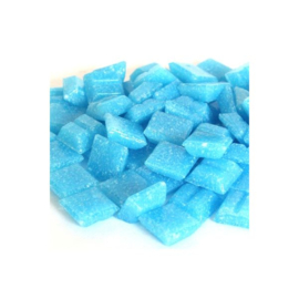 Glassteentjes 1x1 cm - 100 stuks - turquoise