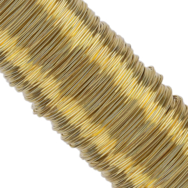 Buigzaam koperdraad - goud - 0.40 mm - 20 meter