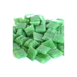 Glassteentjes 1x1 cm - 100 stuks - groen 2