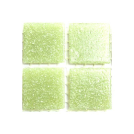 Glassteentjes 2x2 cm - 25 stuks - licht groen