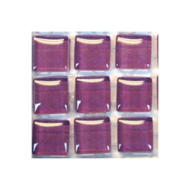 Glassteentjes 1x1 cm - 80 stuks - paars