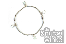 ballchain brons - 2 mm - slotjes 4 stuks