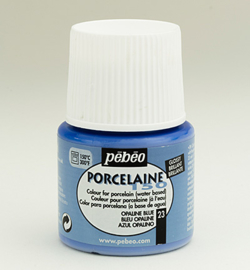 Pebeo porseleinverf - glossy - opaline blue 23