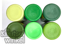 Acrylverf - set groen - 6x 59 ml