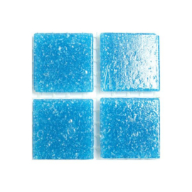 Glassteentjes 2x2 cm - 25 stuks - turquoise