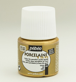 Pebeo porseleinverf - metallics - gold 44