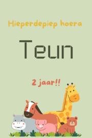 A6 kaart Dieren