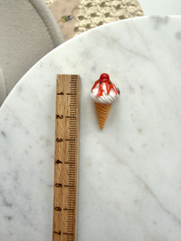Mini magneet sorbet aardbei ijsje