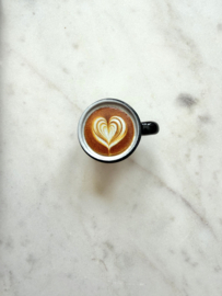 Mini magneet koffiekopje hartje