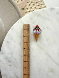 Mini magneet lila chocolade ijsje