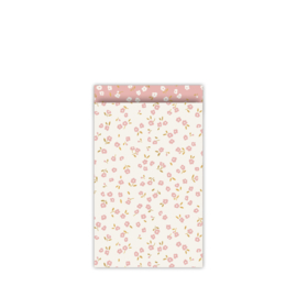 Cadeauzakje Kleine bloem witaf | M