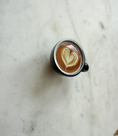 Mini magneet koffiekopje hartje