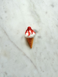 Mini magneet sorbet aardbei ijsje