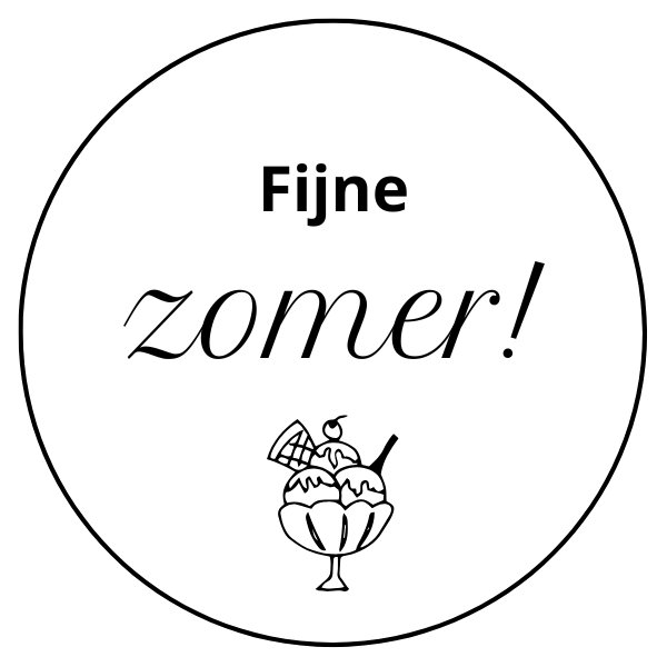 Fijne zomer! | 10 stickers