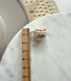 Mini magneet koffiekopje mapleblad