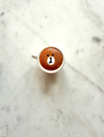Mini magneet koffiekopje teddy
