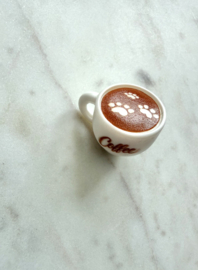 Mini magneet koffiekopje footprints