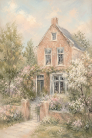 Romantische print/kaart van jouw huis