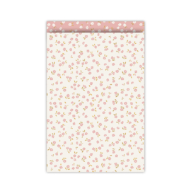 Cadeauzakje Kleine bloem witaf | L