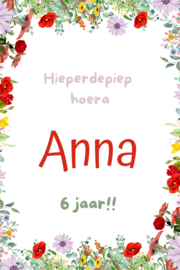 A6 kaart Bloemen