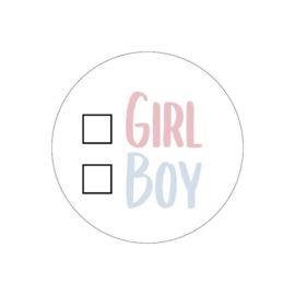 Kies Girl Boy | 5 stuks
