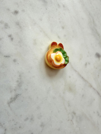 Mini magneet konijnen sandwich ei en kaas