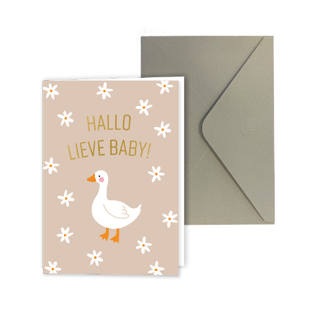 Lieve baby | gevouwen kaart