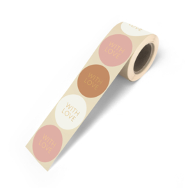With love warm roze | 6 stuks