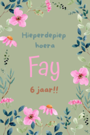 A6 kaart Bloemen II