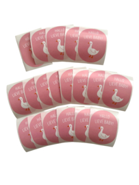 Lieve baby roze | 18 stuks