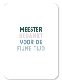 Meester Bedankt