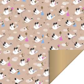 Ooievaar beige