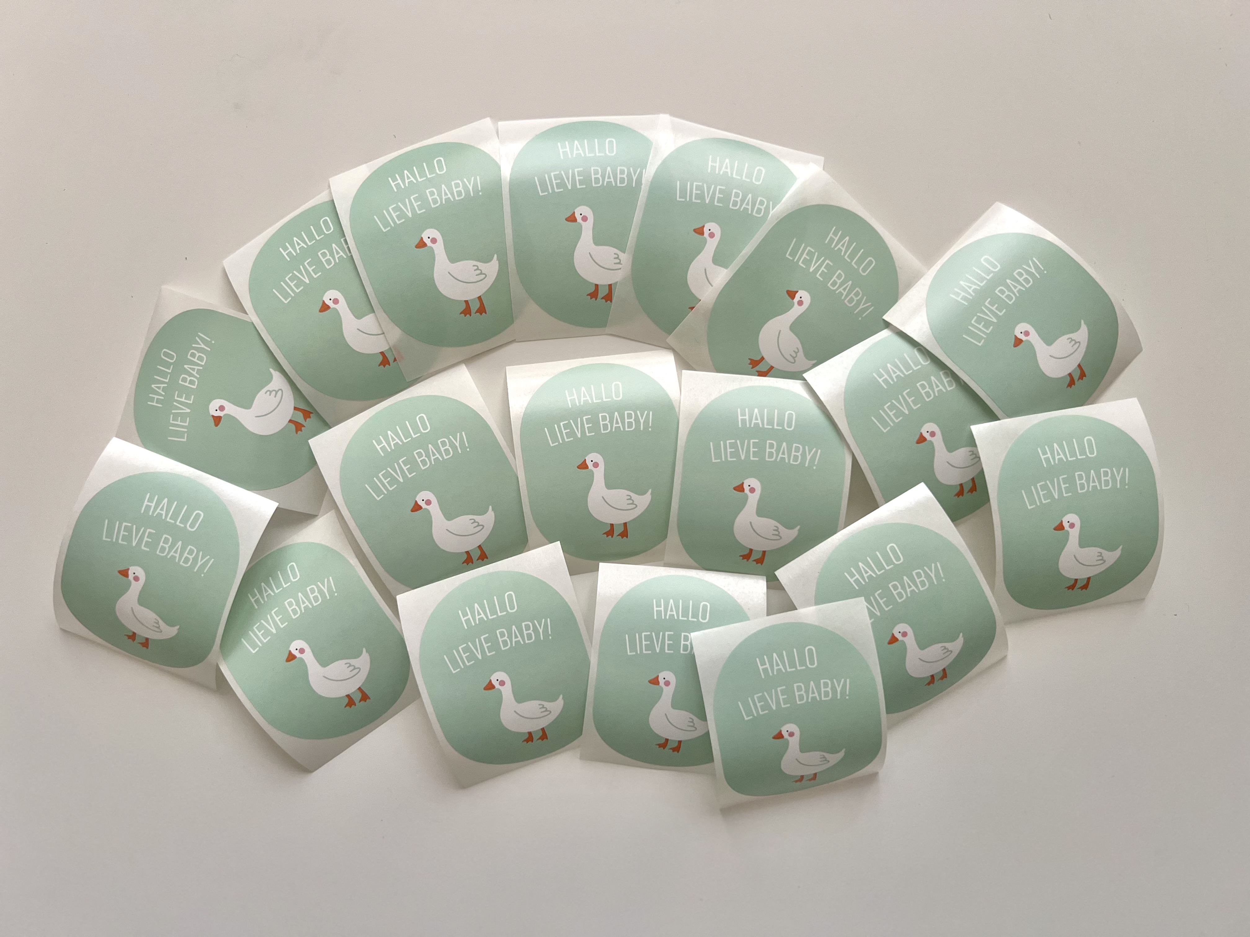 Lieve baby turquoise | 18 stuks
