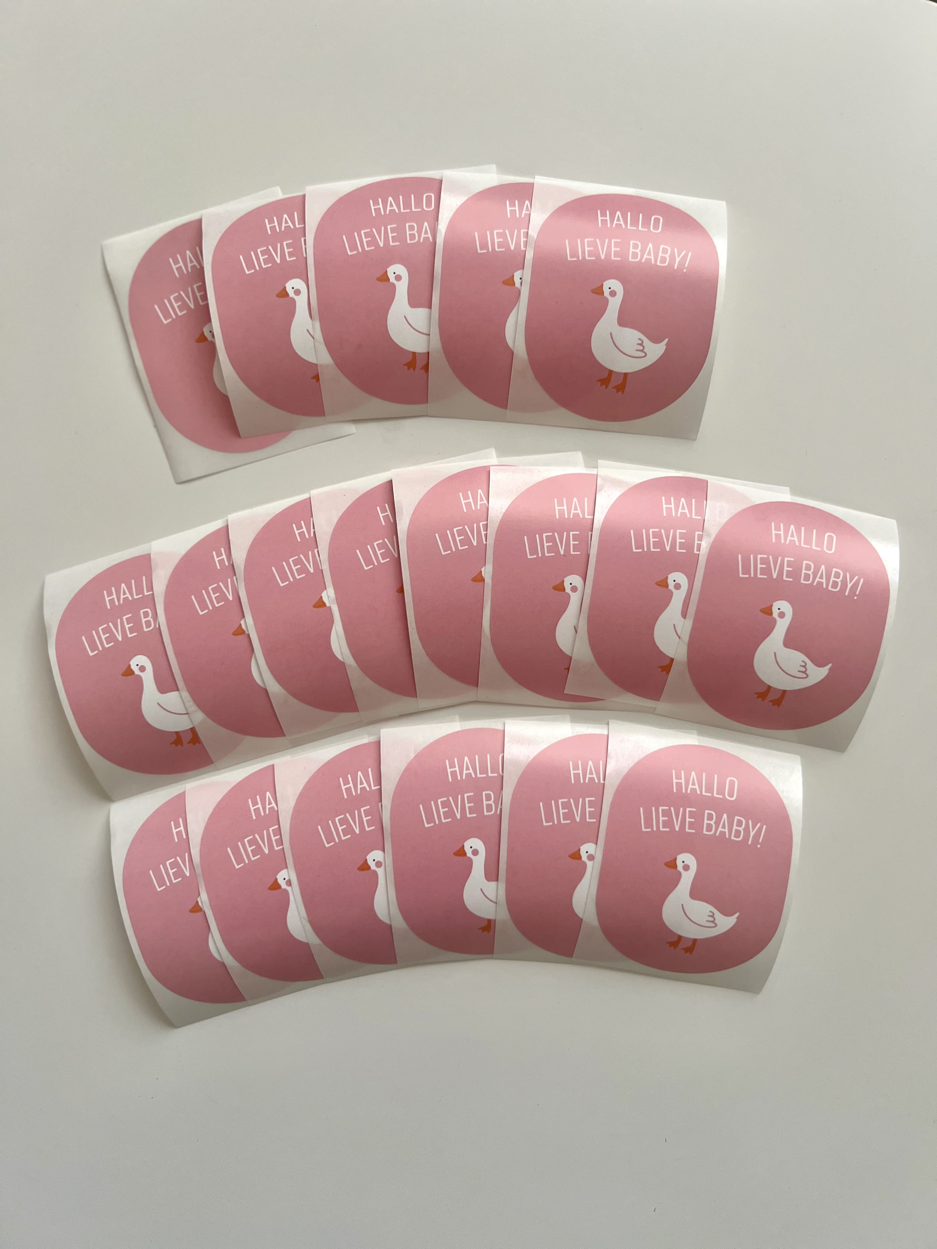 Lieve baby roze | 18 stuks