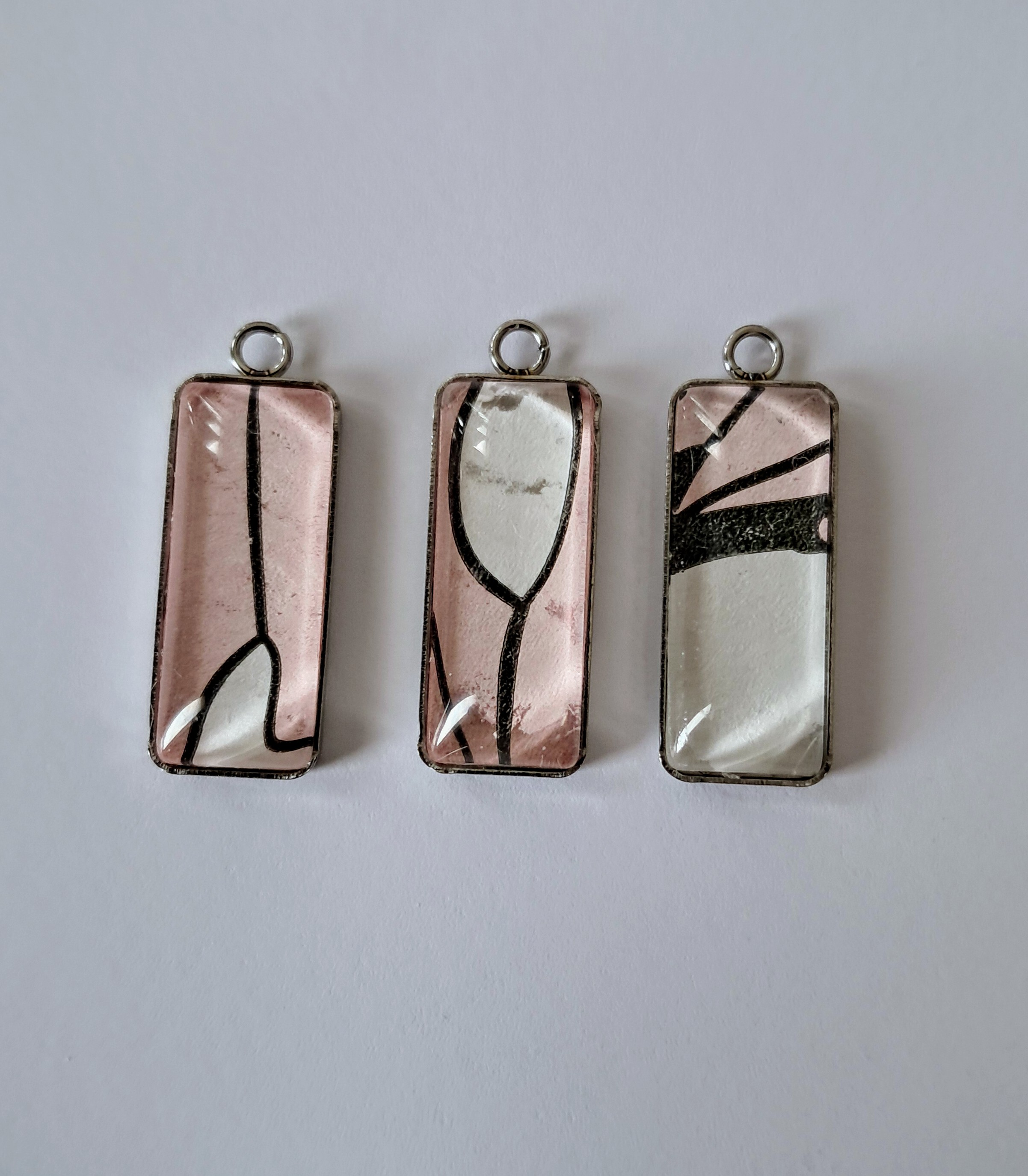 Halsketting choker met cabochon