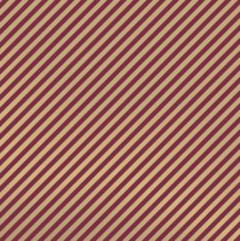 Vloeipapier Stripes | Beet Red / Gold (50st)