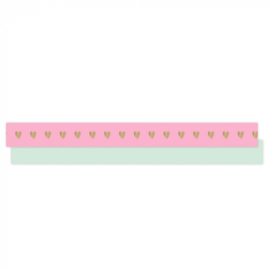 Krullint hartjes | Blush Pink (5m)