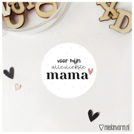 Stickers Voor mijn allerliefste mama (10st)
