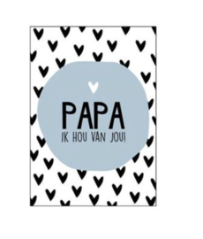 Cadeaukaartje | Papa ik hou van jou!