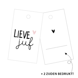 Cadeaulabels | Lieve juf (2st)