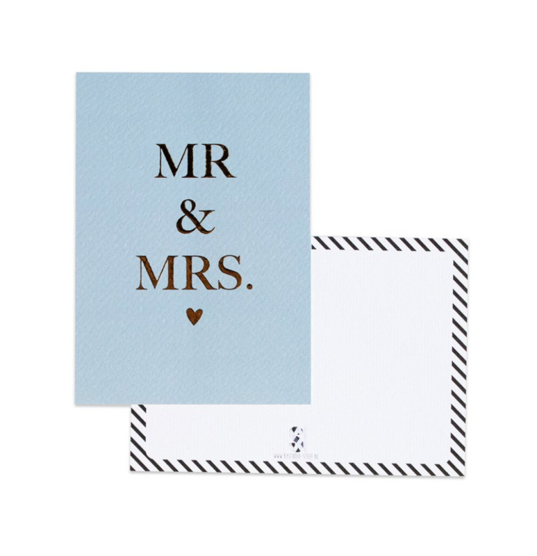 Ansichtkaart | MR & MRS